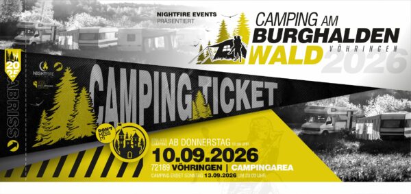 Camping-Ticket ab Donnerstag RAB-26
